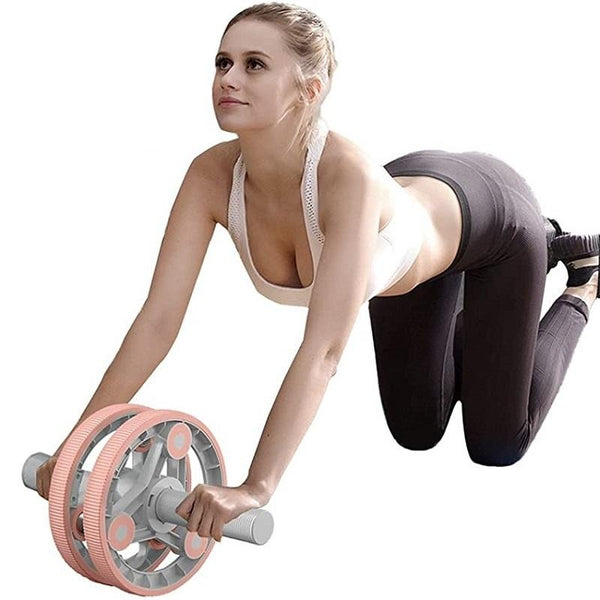 Ab Wheel Slide 4 wheel roller with resistance band Multifunction Set with Push Up Bar Dumbbell Tensioner body strength trainer
