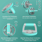 Automatic rebound abdominal roller wheel & Ab Wheel Slide 4 wheel roller with resistance band(10 Pack)