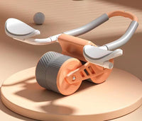 Automatic rebound abdominal roller wheel & Ab Wheel Slide 4 wheel roller with resistance band(10 Pack)