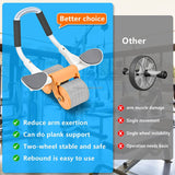 Automatic rebound abdominal roller wheel with elbow support Trainer Fitness Belly Training(10 Pack)