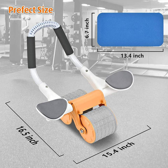 Automatic rebound abdominal roller wheel & Ab Wheel Slide 4 wheel roller with resistance band