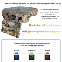 Cushion with USB Charging Port Outdoor Portable Third Gear Controllable Temperature Hunting Camping Heated (Bulk 3 Sets)