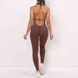 Romper Scrunch Butt Jumpsuit Yoga Deep V-neck Clothing Fitness Backless Gym(10 Pack)