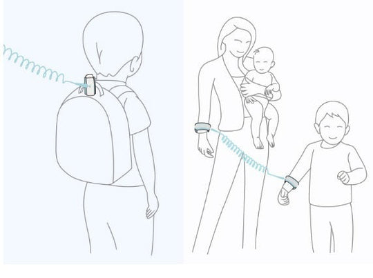 Wrist Link Anti lost Child Outdoor Strap Child Safety adjust Walking Hand Belt(Bulk 3 Sets)