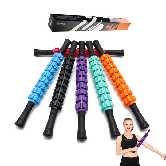 Fitness Yoga Roller Stick Hand Relax Muscle Massage Stick Muscle Massage