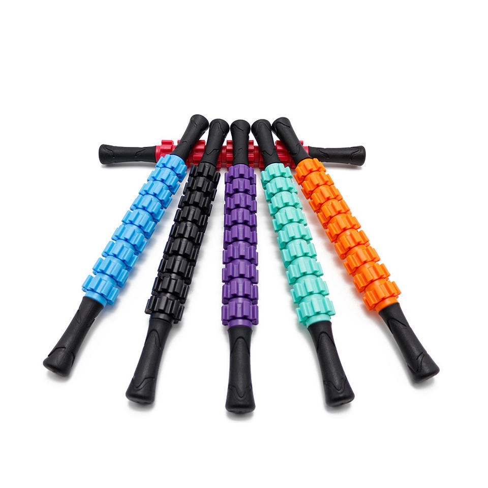 Fitness Yoga Roller Stick Hand Relax Muscle Massage Stick Muscle Massage(Bulk 3 Sets)