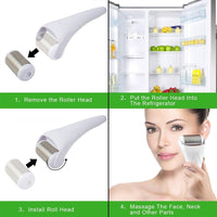 Anti Wrinkle Machine Puffiness Migraine Pain Relief facial ice roller derma roller ice roller for face(Bulk 3 Sets)