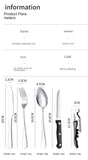 Camping lightweight Stainless Steel Flatware Set Knife Fork Spoon Plate Silverware Dinnerware (10 Pack)