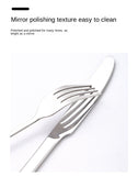Camping lightweight Stainless Steel Flatware Set Knife Fork Spoon Plate Silverware Dinnerware (10 Pack)
