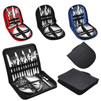 Camping lightweight Stainless Steel Flatware Set Knife Fork Spoon Plate Silverware Dinnerware (10 Pack)