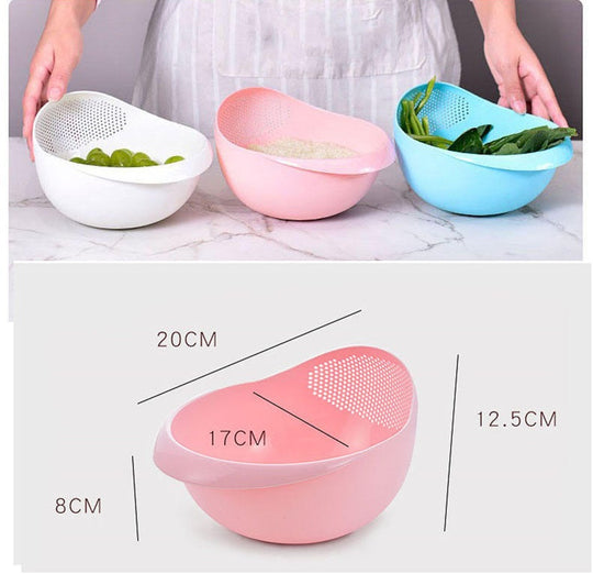 Sieves and Strainers Rice Washing Bowl Strainer Drain Basket