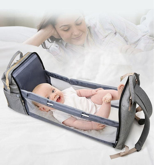 Multifunctional Travel Diaper Waterproof Maternity Handbag Stroller baby Nappy Bag Bed