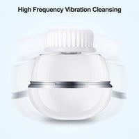 Electric Rechargeable Sonic Scrubber Silicone Facial Cleansing Brush For Face Cleaning Skin Pore Shrinking(Bulk 3 Sets)