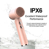 Rotating Waterproof Facial Cleansing Spin Roller Sonic Massager Cleaner Brush Silicone Electric Face Brush Cleanser(Bulk 3 Sets)