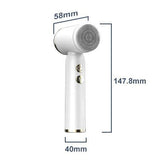 Rotating Waterproof Facial Cleansing Spin Roller Sonic Massager Cleaner Brush Silicone Electric Face Brush Cleanser(10 Pack)