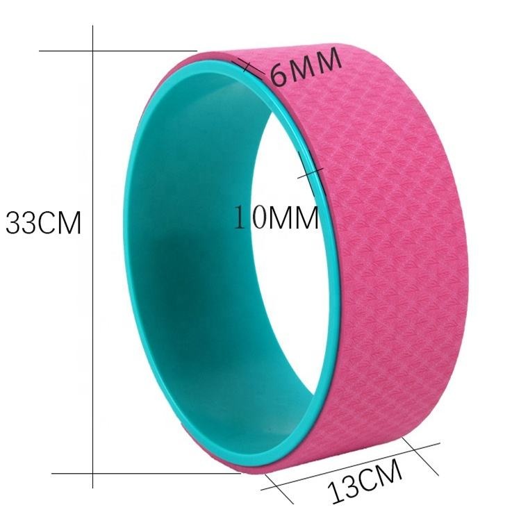 High Quality Yoga wheel non slip fitness colorful gym exercise back pain stretch