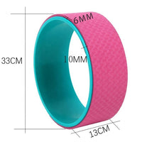 High Quality Yoga wheel non slip fitness colorful gym exercise back pain stretch(Bulk 3 Sets)
