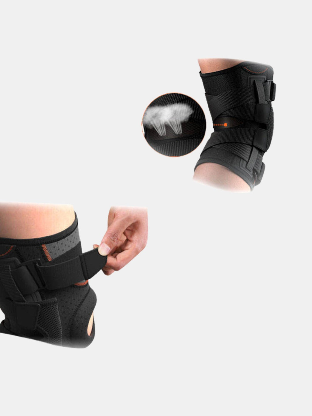 Neoprene Strong Support Sports Hinged Knee Pads Knee Brace(Bulk 3 Sets)