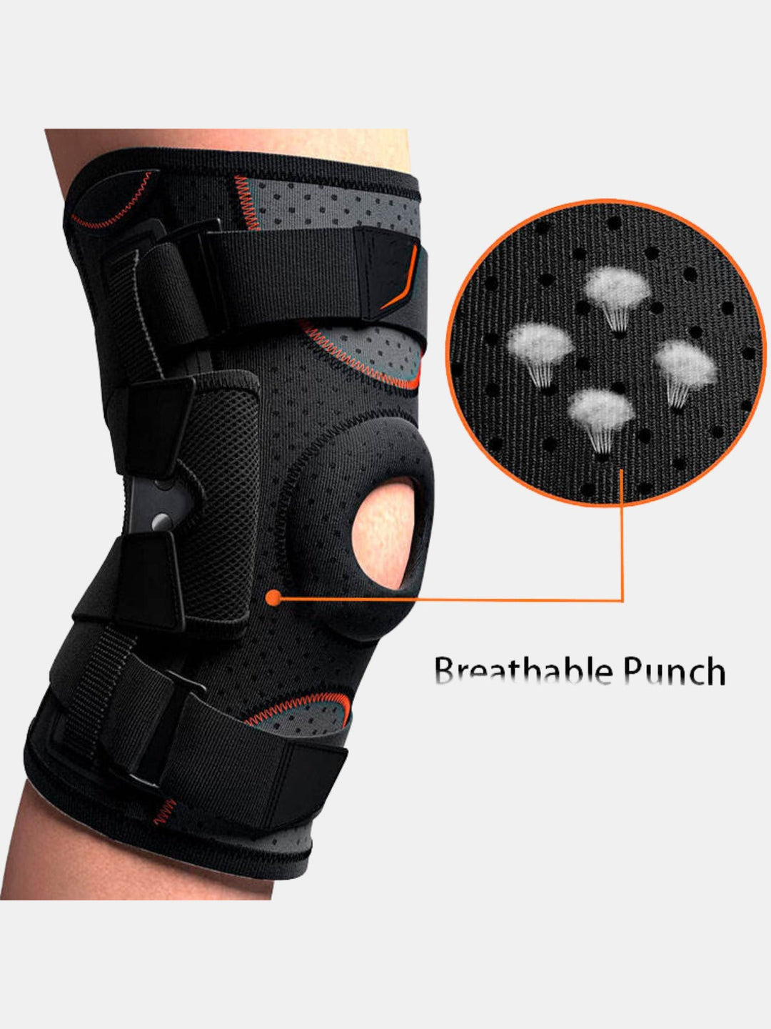 Neoprene Strong Support Sports Hinged Knee Pads Knee Brace(Bulk 3 Sets)