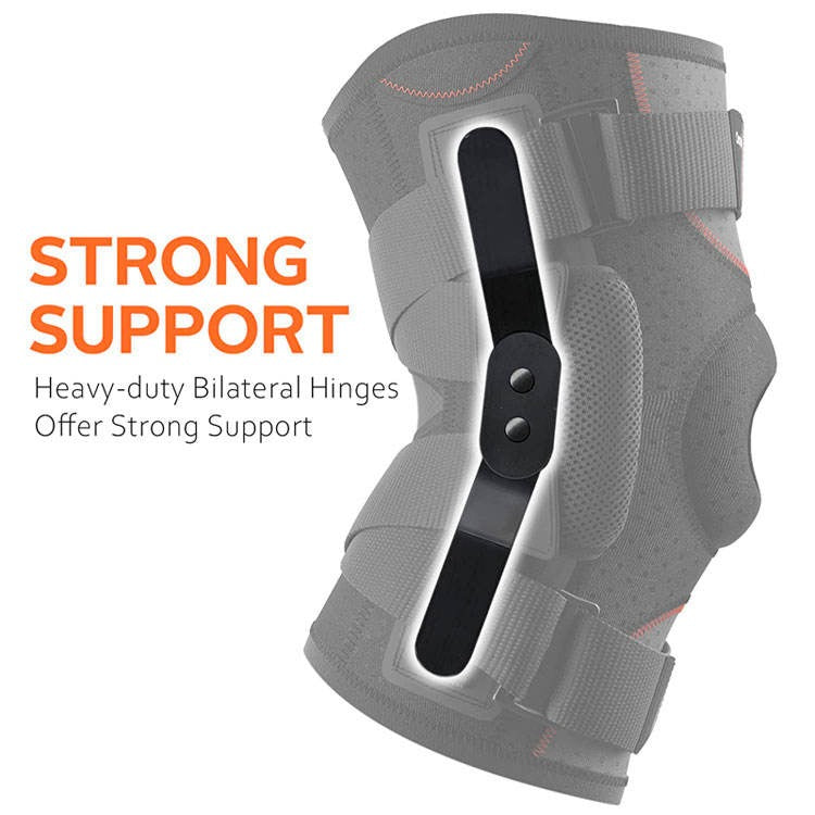 Neoprene Strong Support Sports Hinged Knee Pads Knee Brace(Bulk 3 Sets)