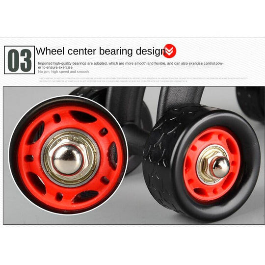 Perfect Power fitness Multifunctional Fitness Equipment Product 4 Wheel Exercise AB Wheel(Bulk 3 Sets)