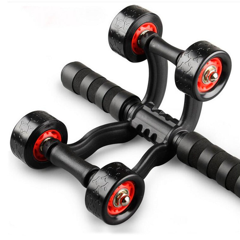 Perfect Power fitness Multifunctional Fitness Equipment Product 4 Wheel Exercise AB Wheel