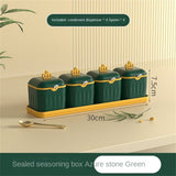 Multi Grid Seasoning Box moisture Proofseasoning Condimnet Jar Set