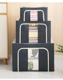 Oxford cloth Steel Frame Stackable Container Organizer quilt storage box