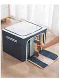 Oxford cloth Steel Frame Stackable Container Organizer quilt storage box
