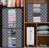 Oxford cloth Steel Frame Stackable Container Organizer quilt storage box