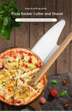 Professional Grade Design Pizza Tools Stainless Steel Rocker with Blade Protective Cover