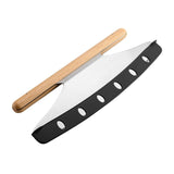 Professional Grade Design Pizza Tools Stainless Steel Rocker with Blade Protective Cover