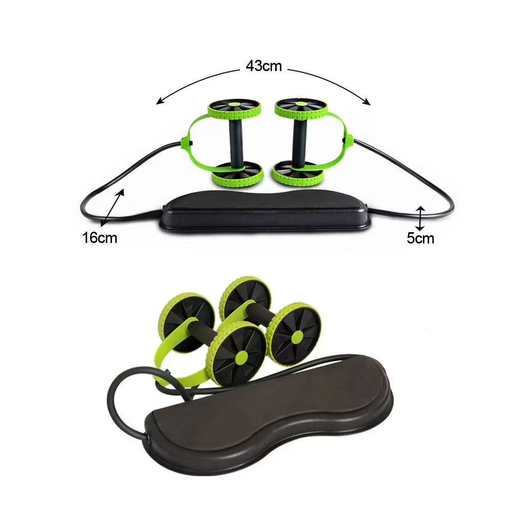 Double Ab Roller Wheel Fitness Abdominal Muscle Trainer (Bulk 3 Sets)