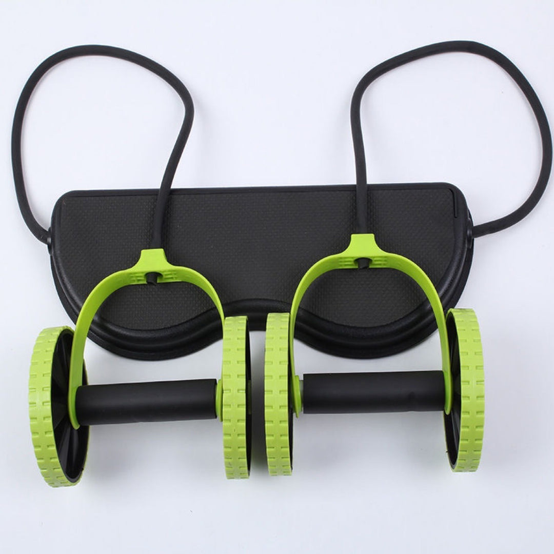 Double Ab Roller Wheel Fitness Abdominal Muscle Trainer