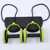 Double Ab Roller Wheel Fitness Abdominal Muscle Trainer