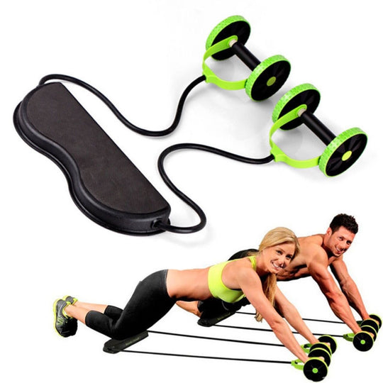 Double Ab Roller Wheel Fitness Abdominal Muscle Trainer (Bulk 3 Sets)