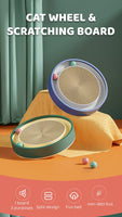 Cat Wheel funy Scratching board With 3 Balls