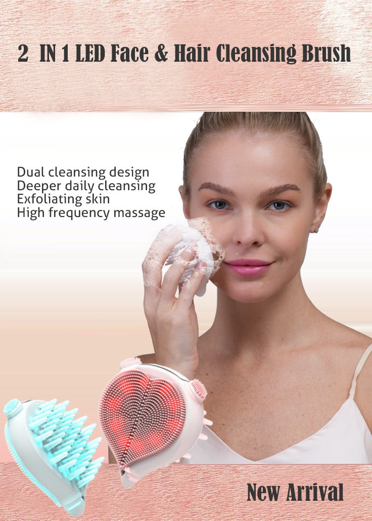 Luxury facial beauty cleanser soft silicone head double sided(10 Pack)