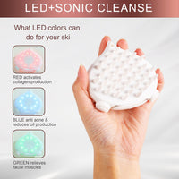 Luxury facial beauty cleanser soft silicone head double sided
