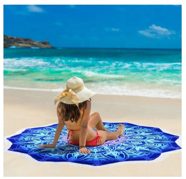 High Quality Round Bohemian Blanket Hippie Indian Throw Blanket Beach Tapestry Sand Free Quick Dry