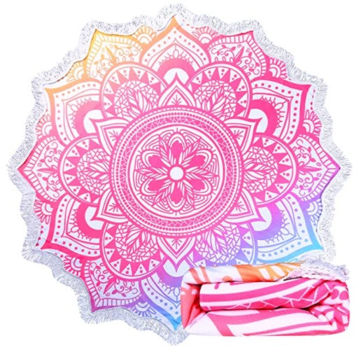 High Quality Round Bohemian Blanket Hippie Indian Throw Blanket Beach Tapestry Sand Free Quick Dry