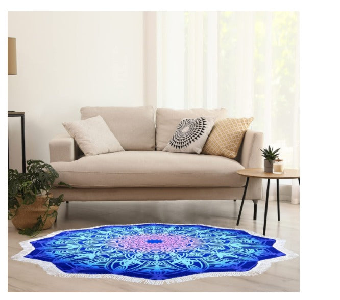 High Quality Round Bohemian Blanket Hippie Indian Throw Blanket Beach Tapestry Sand Free Quick Dry(Bulk 3 Sets)