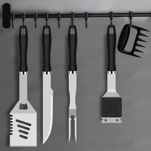 Heavy Duty Grill Cleaner Barbecue Grill Stainless Steel Grill Utensils 27 pcs set