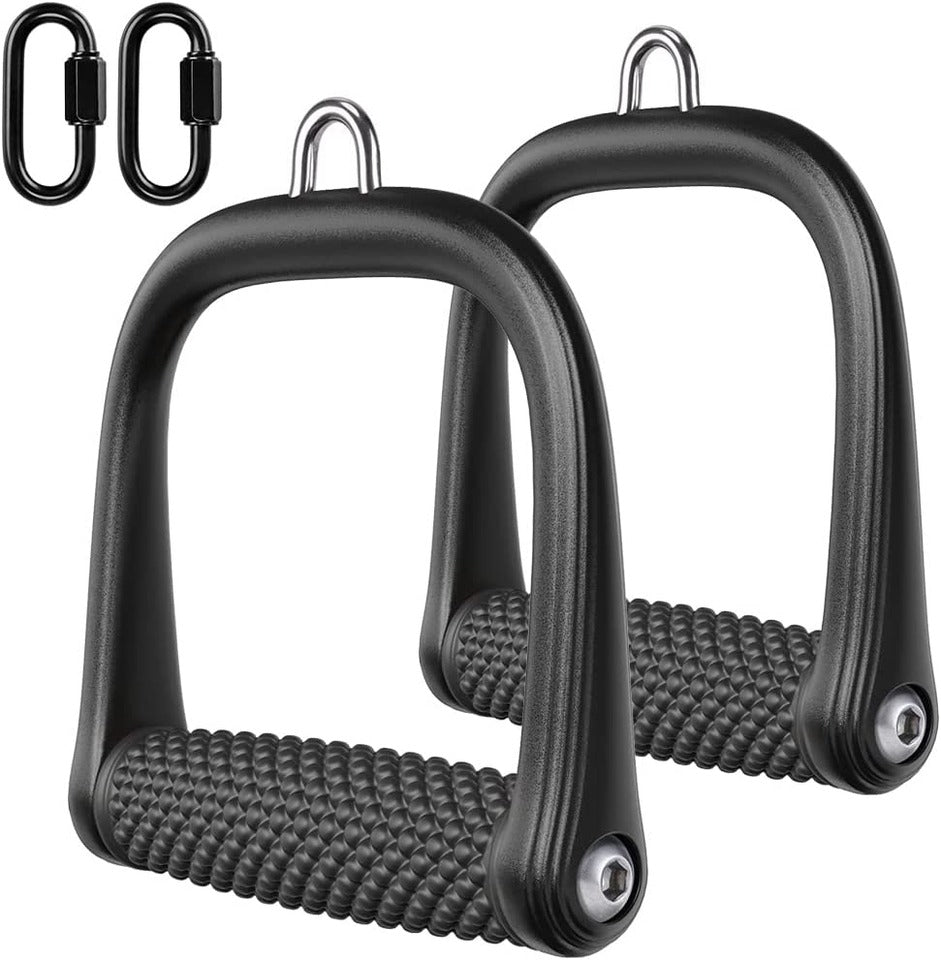 Multi Gym Fitness Cable Attachments Push Pull Down Sports Heavy Duty Triceps Pull Down Handles(Bulk 3 Sets)