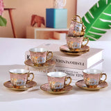 Perfect gift  ceramic mugs European style coffee cup gift set coffee mug and saucer