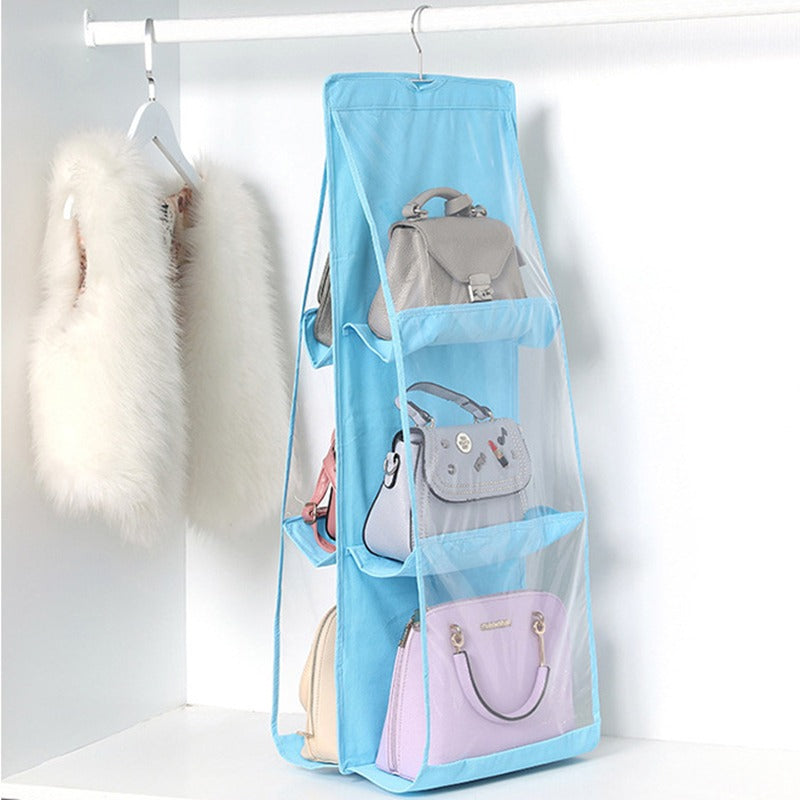 Hanging Purse Handbag Organizer Clear Hanging Shelf Bag Collection Storage(Bulk 3 Sets)