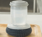 Hydraulic Washing Brush Pot Pan Dish with Washing Up Liquid Soap Dispenser