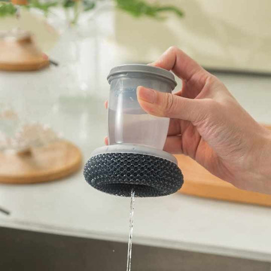 Hydraulic Washing Brush Pot Pan Dish with Washing Up Liquid Soap Dispenser