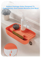 Splash Faucet Drain Gaurd Rack Super Absorbent Fast Drying Mat Sink Gadget Drip Catcher For Kitchen Rag Sponge Brush(Bulk 3 Sets)