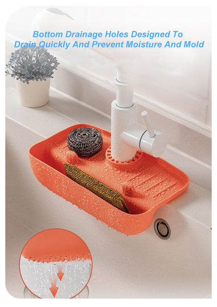 Splash Faucet Drain Gaurd Rack Super Absorbent Fast Drying Mat Sink Gadget Drip Catcher For Kitchen Rag Sponge Brush(10 Pack)